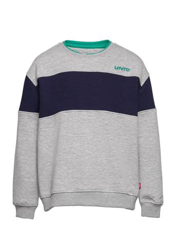Lvb Clrblck Crewneck Swtshirt Sweat-shirt Genser Grå Levi's
