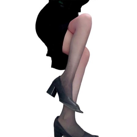 Dam Tunn Silkeslen Transparent Strumpbyxa Vintage Gradient Kontrastfärg Party Tights