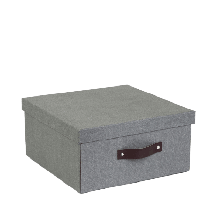 Bigso Box of Sweden Levi, monteringsbar förvaringsbox Förvaring Grå 31,5x31,5x15,5 cm