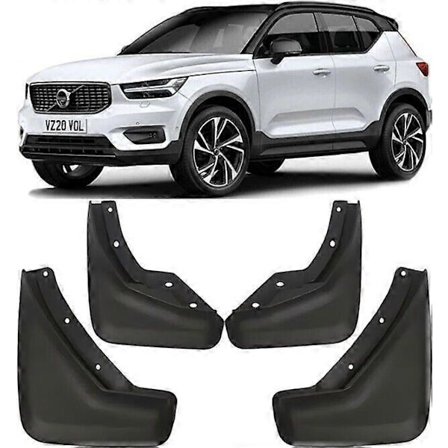 Äkta Komplett Set Stänkskydd Mud Flaps Skärmar Passar För 2018-2024 Volvo XC40