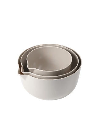 Åhléns Home Skålset BISTRO, 3 delar Bunkar & vispskålar Beige ONESIZE