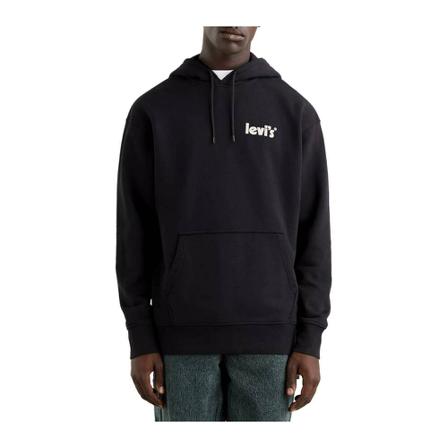 Levi's Sudadera Relaxed Graphic Poster Sort, Herre Hættetrøjer