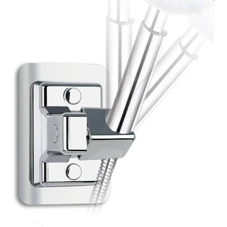 Dusjstøtte uten boring, universell 360° justerbar dusjhodeholder, veggmontert dusjstøtte, veggstøtte for justerbar hånddusj -