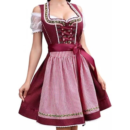 Kjole til kvinder | Oktoberfest kvindekostume | Tyske kjolekostumer, tyske traditionelle kjoler fra kostumer til kvinder til julefrokoster