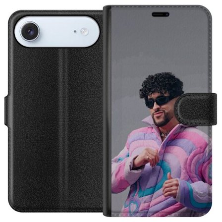 Yhteensopiva Lompakkokotelo Apple iPhone 17 Air Värikäs kuvaus surullisesta sydämestä rannalla palmujen, delfiinien ja auringonlaskun kanssa retro