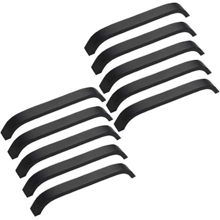 10 stk. sorte møbelgreb - sorte køkkenmøbelgreb 160