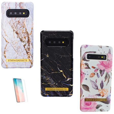 Samsung Galaxy S10 - Kotelosuoja Marmori / Ruusukulta Rosa