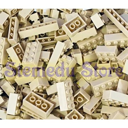 125 g byggeklodser i bulk - farvesorterede klodser og plader, kompatible med lego