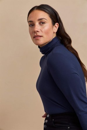 Cellbes of Sweden - Poloskjorte Premium i modal i marineblå for damer i størrelse 34/36