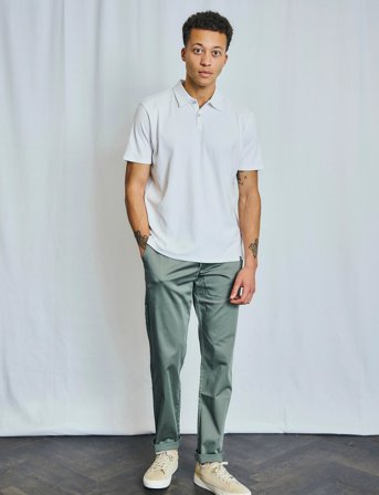 Bruun & Stengade Bs Ishigaki Regular Fit Polo Shirt - White - XXXL