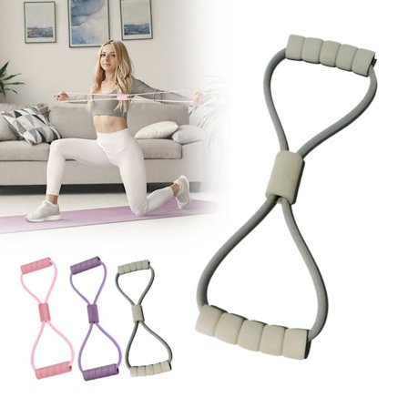 Motstandsbånd for fullkroppstrening, motstandsbånd med håndtak, for styrketrening, fleksibilitet og trening.
