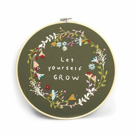 Kit för dekorativ växtbroderi