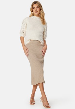 VILA-Vicomfy A-Line Knit Skirt-XL