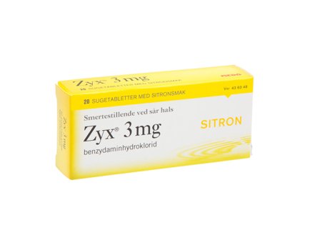 Zyx 3 mg sitron sugetabletter, 2 x 10 stk.
