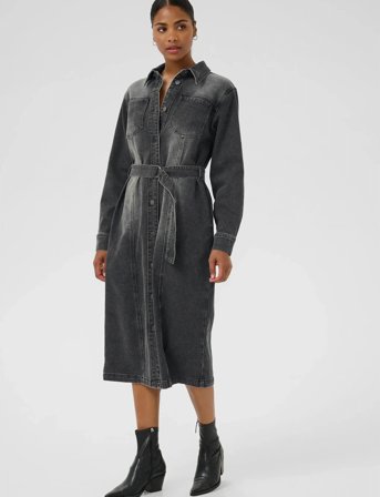 Kaffe Kaabby Denim Dress - Black - 44