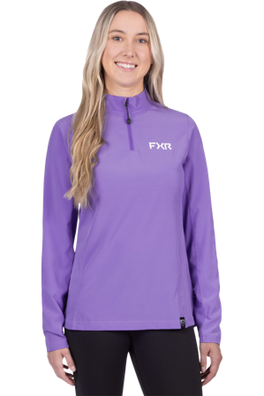 Pulover FXR Breeze Pentru Femei Cu Mânecă Lungă Și Fermoar 1/4 ametist S