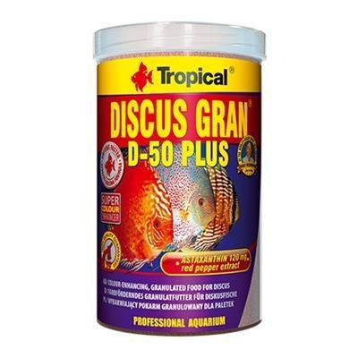 Tropical Discus D-50 Plus Granulat Fiskefôr - 250ml