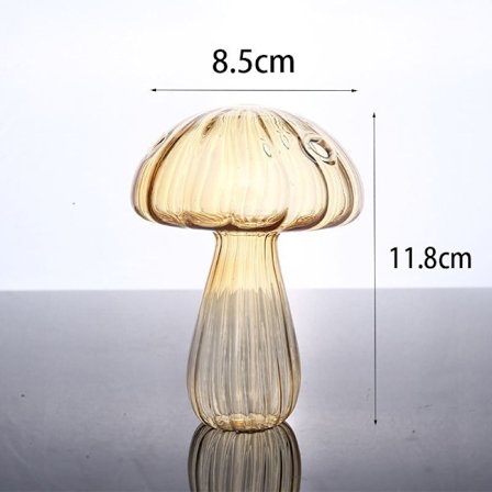 Mushroom Glass Vase Aromaterapi Flaske Creative Home Hydroponi