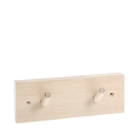 Iris hantverk Knoppbräda, 2 knoppar Krokar & hängare ONESIZE