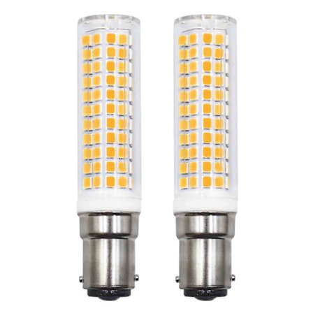 2 kpl B15d LED-lamppuja, korvaa 75W 90W 80W lämmin valkoinen 3000k 220v 230v 890lm 7w seinävalaisin