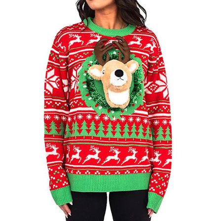 Jouluneuleet Naiset Miehet Jouluneuleet Talvi Neuleet Poro Jouluneule Lumikukka Neule Iskulause Neuleet(M Peura)