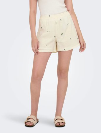 JDY Jdyalba Hw Shorts Wvn Exp - Cream - L