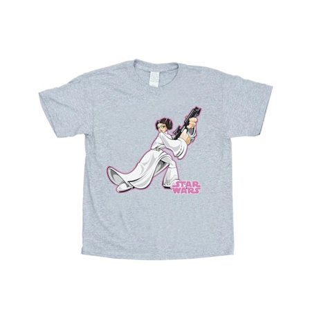 Star Wars T-shirt med Princess Leia för flickor, 5-6 år