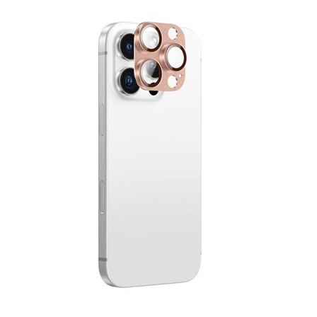 AmazingThing Aviation-Grade Alloy Glass Lens for iPhone 16 Pro / 16 Pro Max - Rose Gold