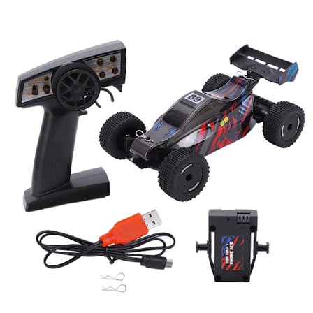 1/24 Fjernstyrt Bil 2.4GHz Trådløs Bakhjulsdrift RC Modellbil med USB-ladekabel