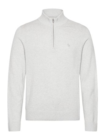 Abercrombie & Fitch Long Sleeve Icon Quarter Zip - Grey - M