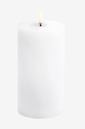 Uyuni - UYUNI LED Kubbelys Melted Rustic 7,8x15 cm - Hvit - Lys - Fra Homeroom