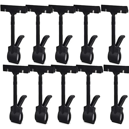 10-pack roterande skylthållare i plast