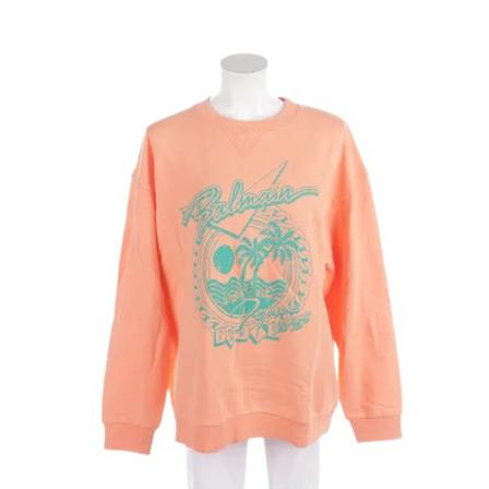 Balmain Pre-owned Pre-owned Cotton tops , Oranje , Dames , Maat: M