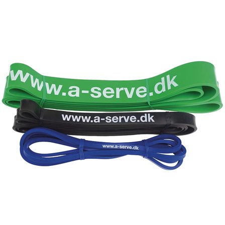 Aserve Power Elastik Grøn Hård, Sport & Velvære, Fitnessudstyr, Træningselastikker