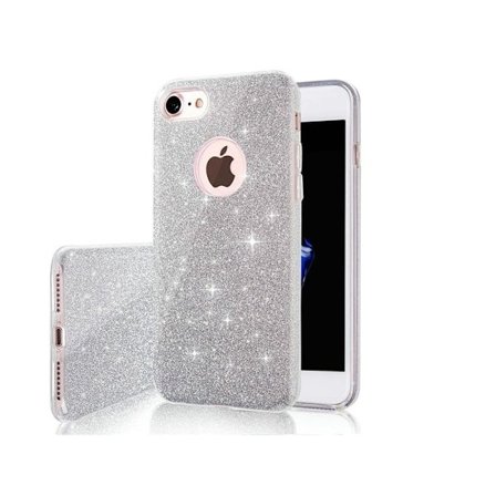 Glitter Skal till iPhone 13 Mini - Silver Skyddande Mobilfodral