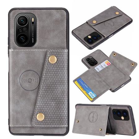 Xiaomi Mi 11i - Glatt beskyttelsesdeksel med kortholder Grå
