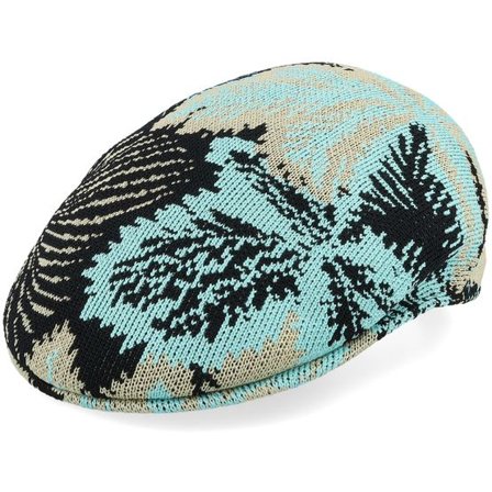 Kangol - Camo flatcap Keps - Kg Anemone 504 Black Multi Flat Cap @ Hatstore