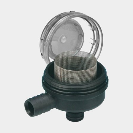 Pumpfilter Jabsco 46400-0010, 19 mm (3/4") slang till Par-Max snabbkoppling
