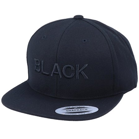 Iconic - Black snapback Czapka Z Daszkiem - Black @ Hatstore