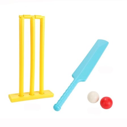 Børne Cricket Sæt Kroket Paddles Hard Board