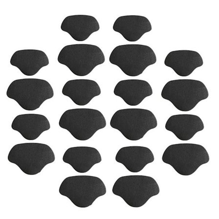 Hälskydd / Reparationslappar för skoreparation 2 storlekar 10 par Svart Musta{TL}