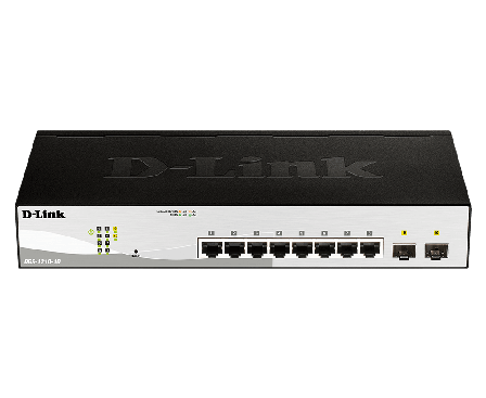 D-LINK DGS 1210-10 - switch - 10 porter - smart - rackmonterbar