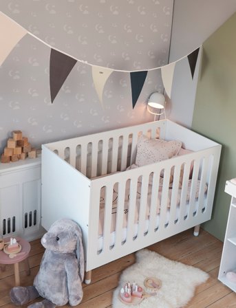 FLEXA Baby Bed - White - 60X120