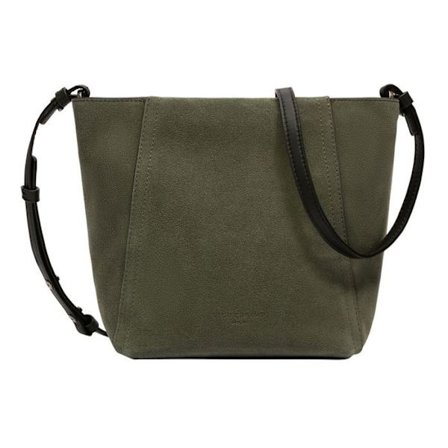 LIEBESKIND BERLIN Axelväska i mörkgrön läder för kvinnor Chudy Suede Hobo Bag Cypress Green S 278963