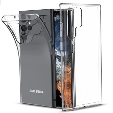 Stilrent Floveme Silikonskal - Samsung Galaxy S22 Ultra Genomskinlig