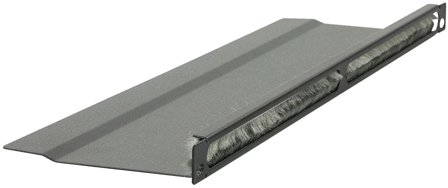 Lanview by Logon - rackkabelorganisator - L bent, brushed - 0.5U