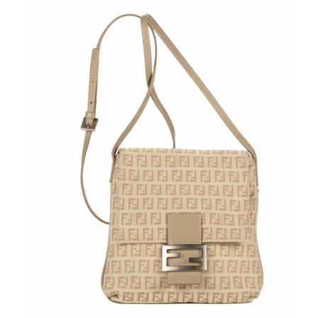 Fendi Vintage, Pre-owned Shoulder Bags Beige, Dames, Maat:ONE Size,Canvas