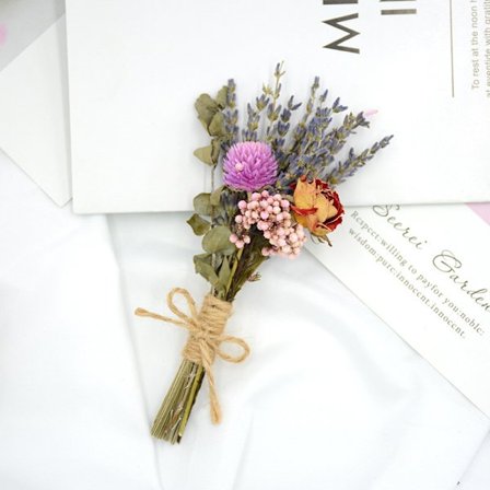 Evig Blomst Tørret Blomst Festival Gave Mini Lille Blomsterbuket Aromaterapi Flaske Brystblomst