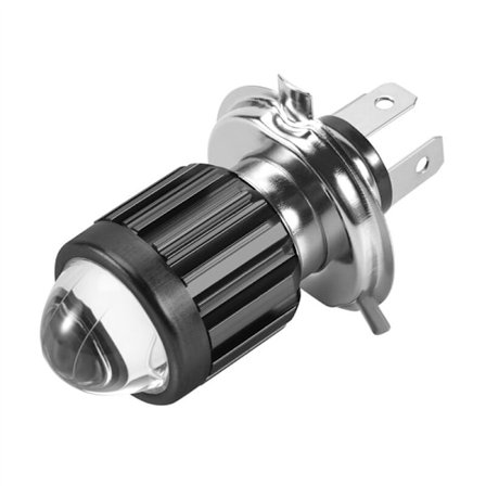 Motorcykel H4 Mini Projektor LED-strålkastarlampor Två Färger Vit Gul Scooter Dirt Bike Elektriska Cyklar Strålkastare