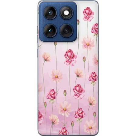 Kompatibel Mobilcover til Motorola Edge 60 Rose Petal Whisper
